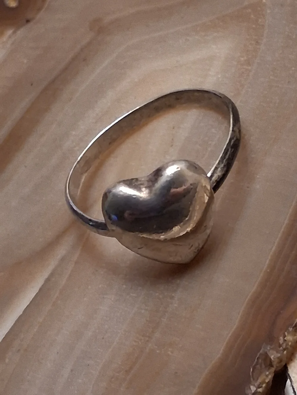 Polished Heart Sterling Ring in Silver - Women's Heart Jewelry